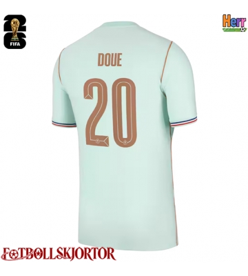 Frankrike Desire Doue #20 Bortatröja VM 2026 Kortärmad